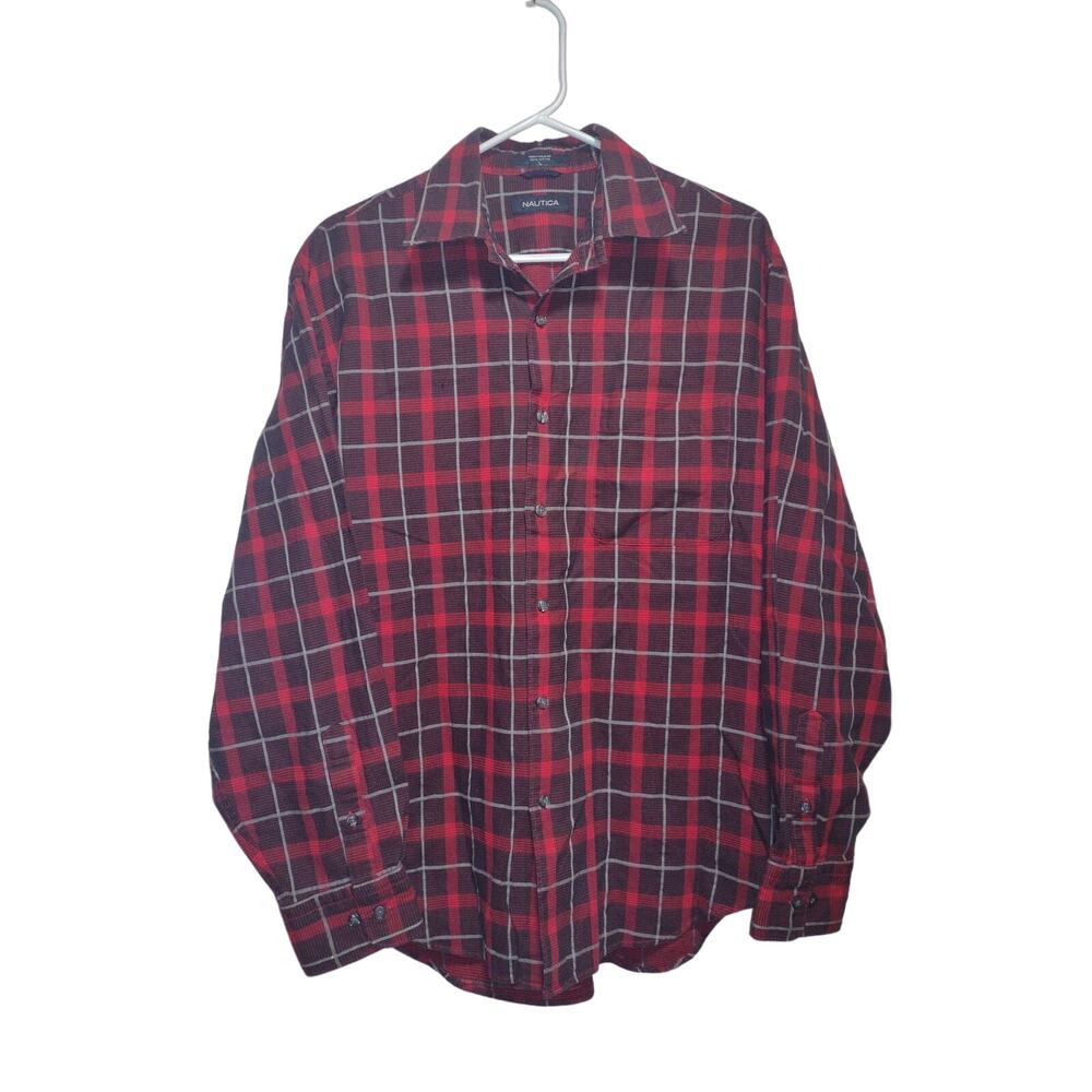 Nautica Men's Button Up Shirt Size Large